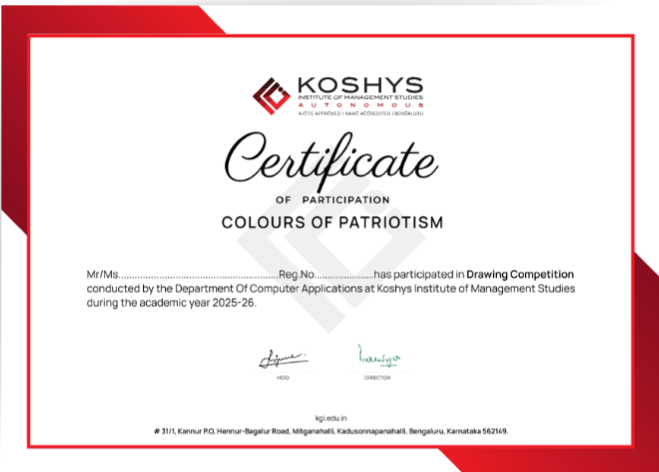 Participation Certificate
